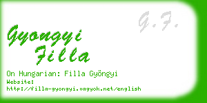gyongyi filla business card